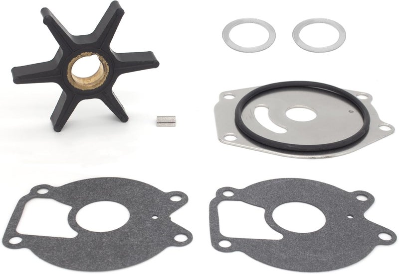 QUICKMARINER QuickMarine 85089T7 Water Pump Impeller Repair Kit for Mercury Marine 13.5-25 HP Outboard Motors Replacement 47-85089T7 Sierra 18-3215 Boat Engine - Image 1